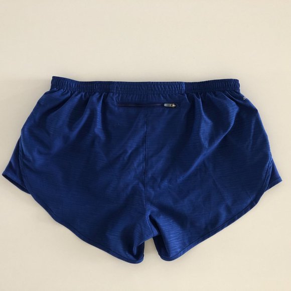 Nike Dri-Fit Print Pattern Running Shorts w/ Liner Drawstring Waist Blue Size M - Picture 4 of 8